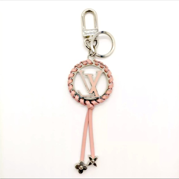 Authentic Louis Vuitton Pink Whisper Very Bag Charm Key Holder Preloved - Picture 6 of 10